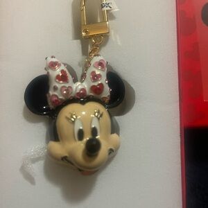Minnie Mouse Keychain with Polka Dot Bow